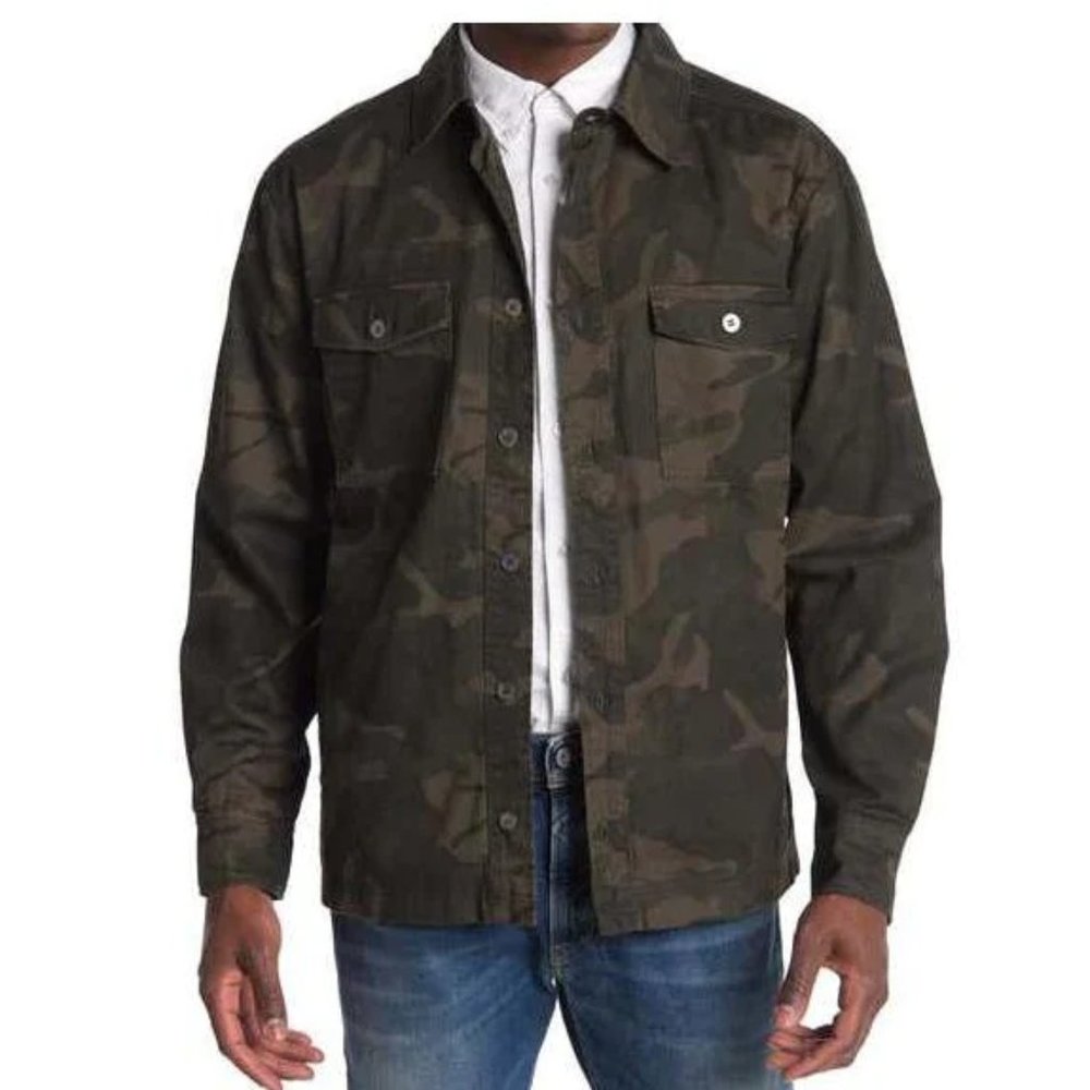 BLANKNYC Camo Print Shirt Jacket Relaxed fit Medium